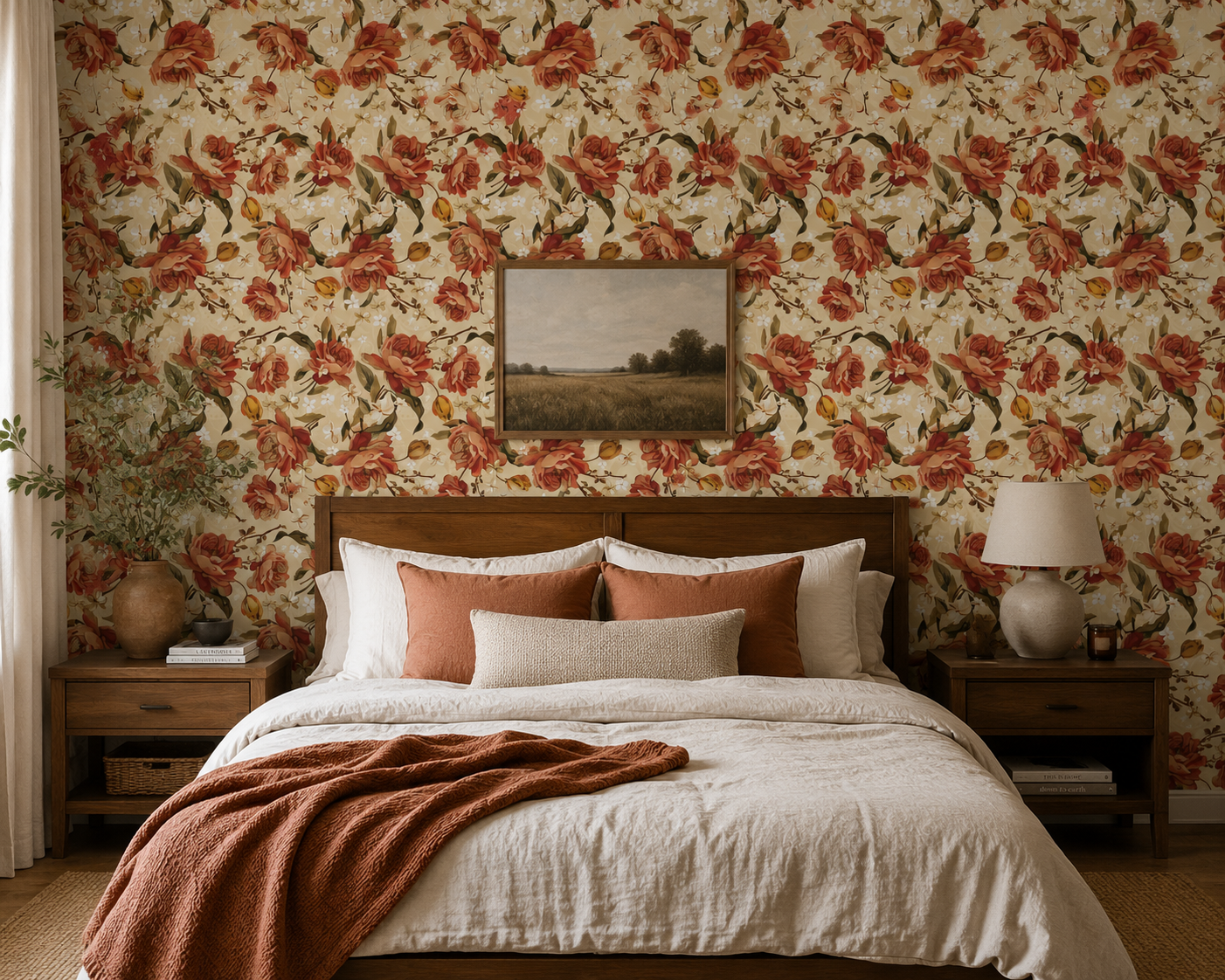 Avonlea Garden Wallpaper Pattern