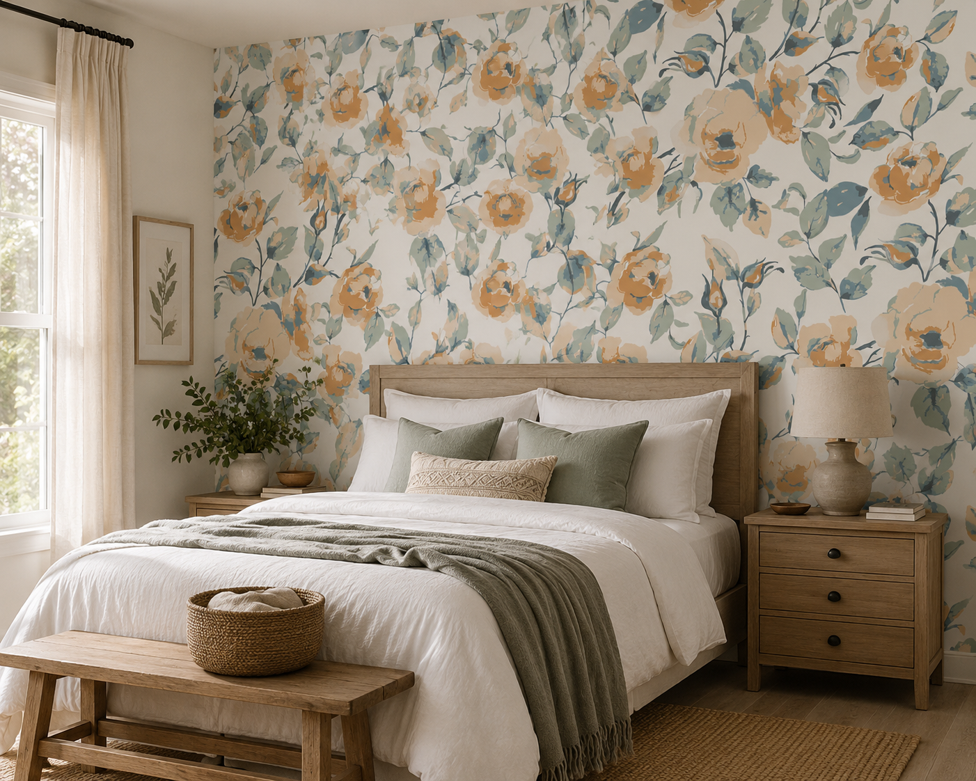 Blush Meadow Wallpaper
